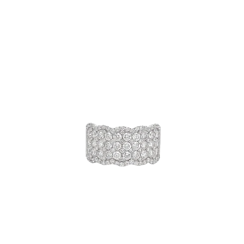 Versatile Layering Jewelry For Effortless Chic 14 Karat White Gold Diamond Ring
