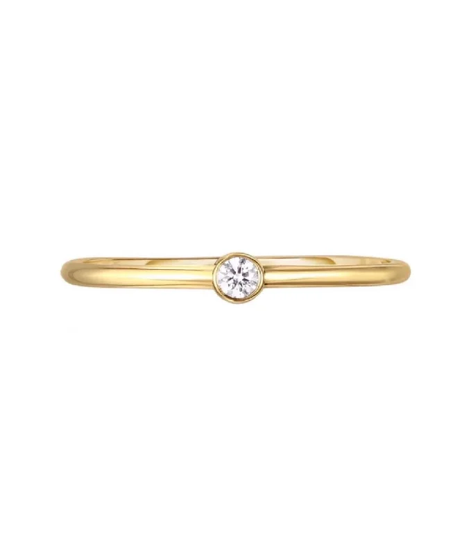 Grab Exquisite Jewelry At The Lowest Prices 14K Baby Diamond Ring