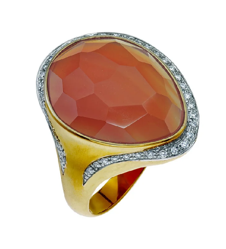 Flash Deals On Fine Jewelry – Shop Before It's Gone Carnelian Agate and Diamond Ring Flash Deals On Fine Jewelry – Shop Before It's Gone Carnelian Agate and Diamond Ring