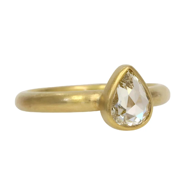 Best Jewelry Deals – Premium Quality At Exclusive Discounts 20K & 22K Gold Bezel-Set Rose-Cut Pear-Shaped Off-White Diamond Best Jewelry Deals – Premium Quality At Exclusive Discounts 20K & 22K Gold Bezel-Set Rose-Cut Pear-Shaped Off-White Diamond