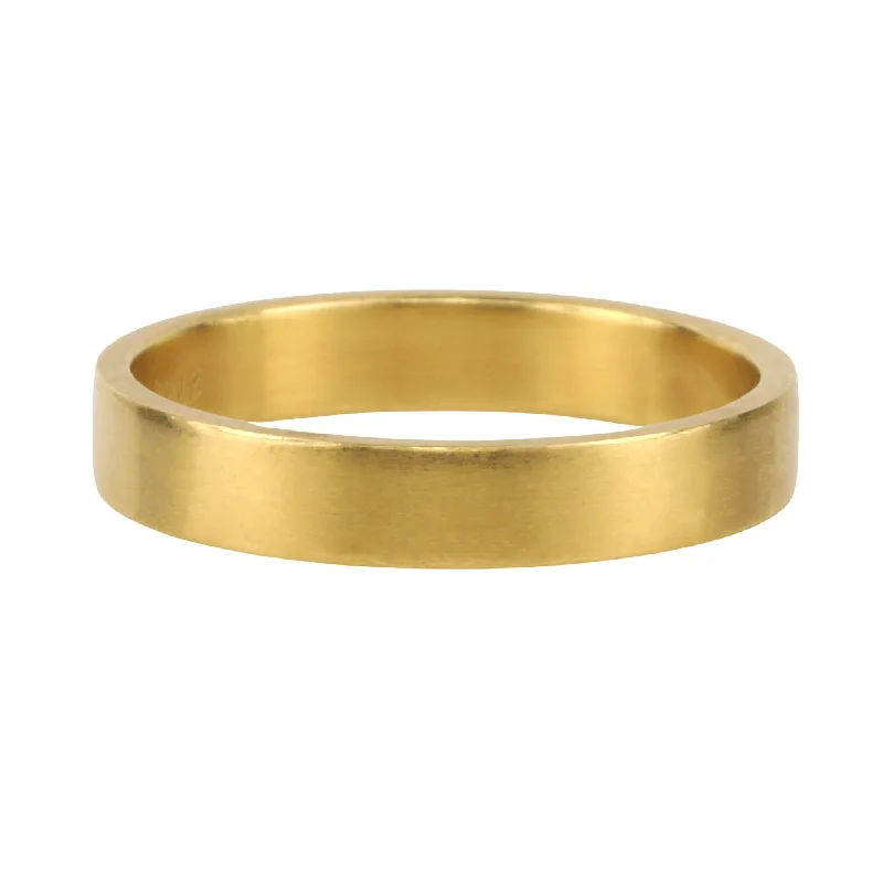 Classic And Modern Jewelry Styles On Sale 20K Gold 4mm "Flat Band" Ring