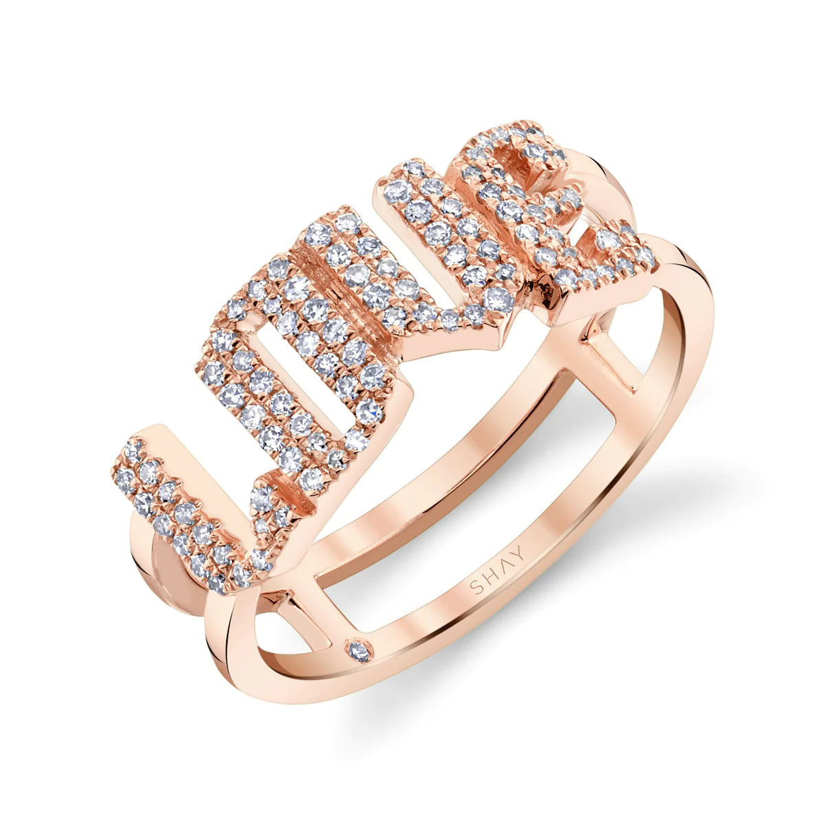 Celebrate Every Occasion With Sparkling Savings Diamond Gothic Personalized Stacking Ring Celebrate Every Occasion With Sparkling Savings Diamond Gothic Personalized Stacking Ring