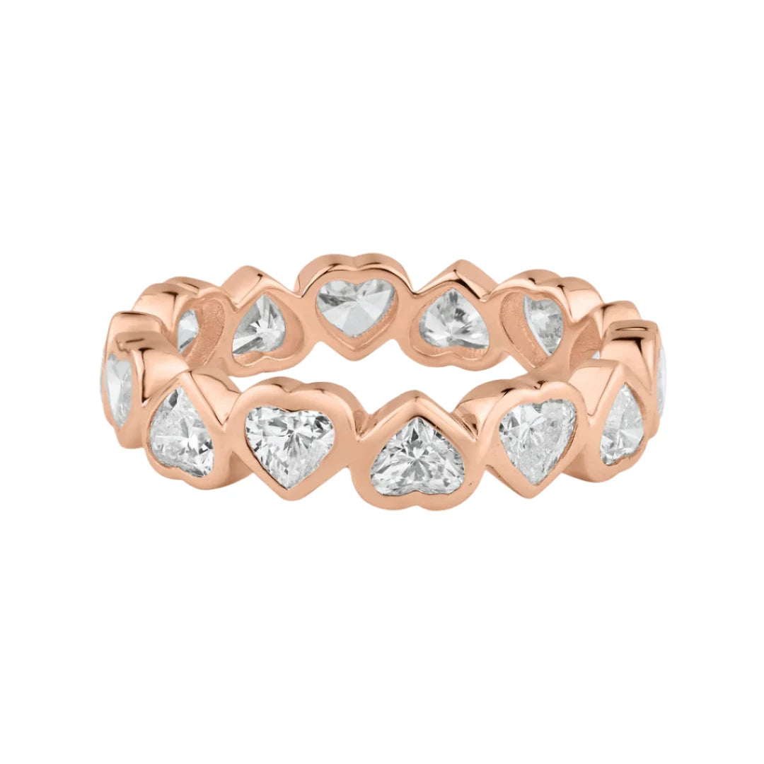 Elegant Jewelry, Exclusive Prices – Shop Now Diamond Hearts On Hearts Bezel Set Eternity Band Ring Elegant Jewelry, Exclusive Prices – Shop Now Diamond Hearts On Hearts Bezel Set Eternity Band Ring