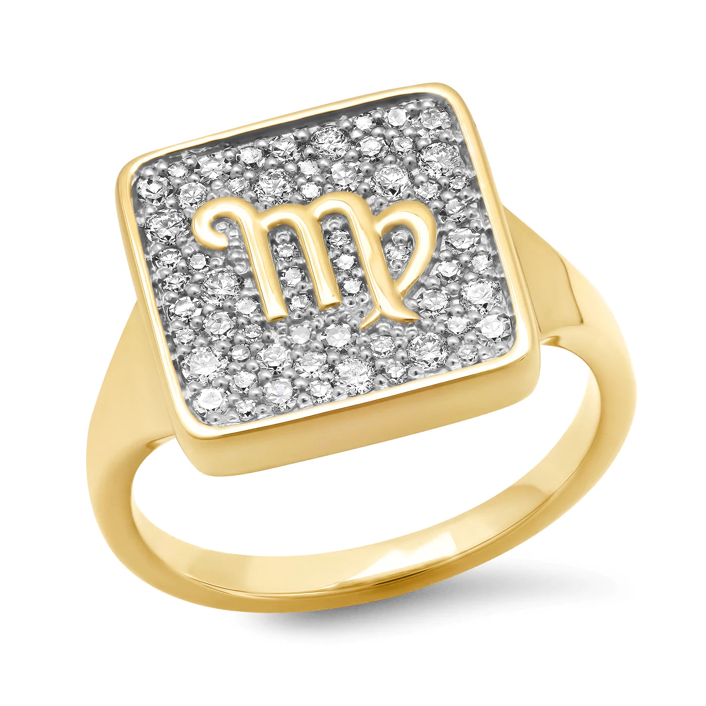 Timeless Jewelry At Special Discount Rates Diamond Zodiac Signet Ring