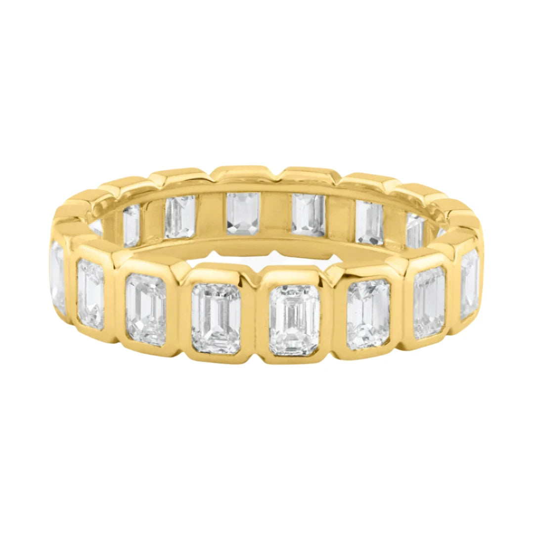 Exclusive Jewelry Offers – Shine For Less Emerald Cut Diamond Boss Bezel Set Eternity Band Ring Exclusive Jewelry Offers – Shine For Less Emerald Cut Diamond Boss Bezel Set Eternity Band Ring