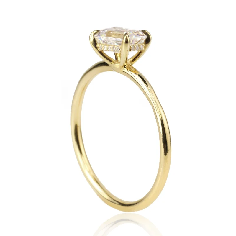 High-End Sparkle, Low-End Prices – Jewelry Sale Live "Pixie" Hidden Halo 4-Prong Diamond Engagement Ring Mount with East/West Option High-End Sparkle, Low-End Prices – Jewelry Sale Live "Pixie" Hidden Halo 4-Prong Diamond Engagement Ring Mount with East/West Option
