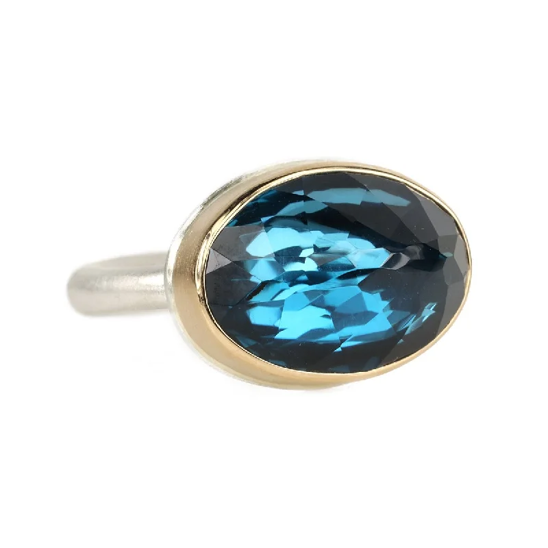 Breathtaking Jewelry, Breathtaking Prices East-West London Blue Topaz Ring