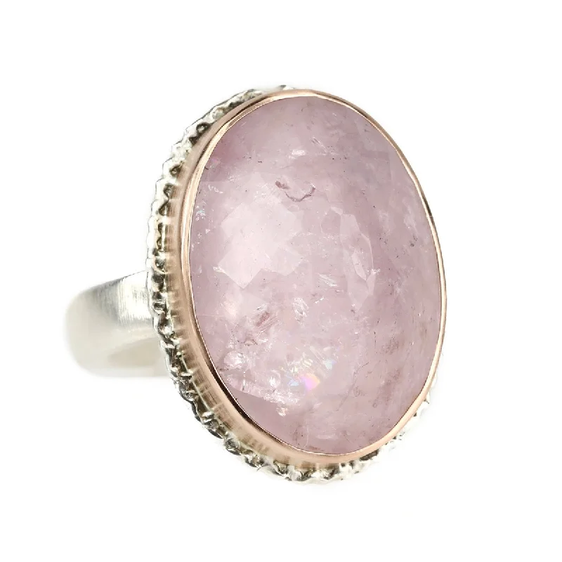Exclusive Gemstone Jewelry At Special Prices Oval Vertical Morganite Ring in Rose Gold Bezel Exclusive Gemstone Jewelry At Special Prices Oval Vertical Morganite Ring in Rose Gold Bezel