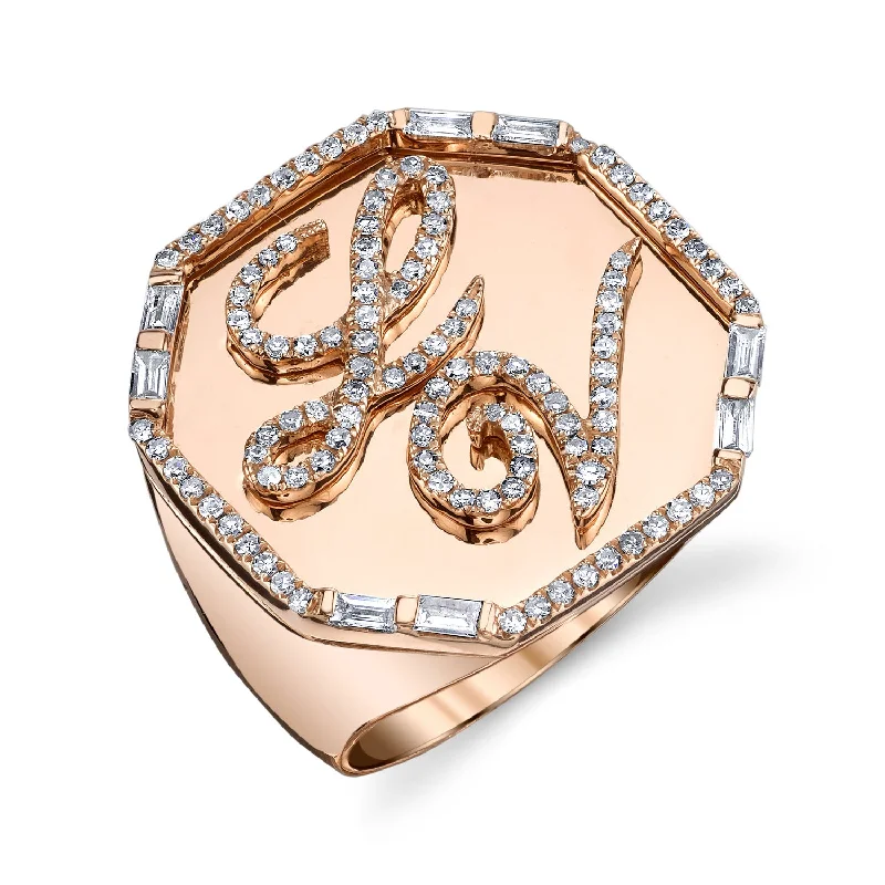 Handcrafted Jewelry Sale – Unique Designs At Low Prices Jumbo Initial Octagon Signet Ring Handcrafted Jewelry Sale – Unique Designs At Low Prices Jumbo Initial Octagon Signet Ring