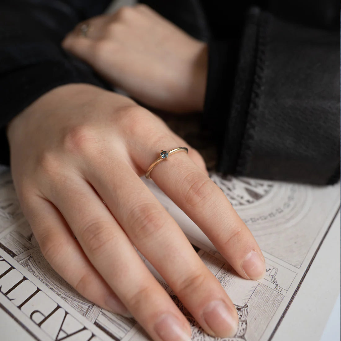 Jewelry Sale Bonanza – Grab Your Sparkle Now Knife Edge Solitaire Sapphire Ring
