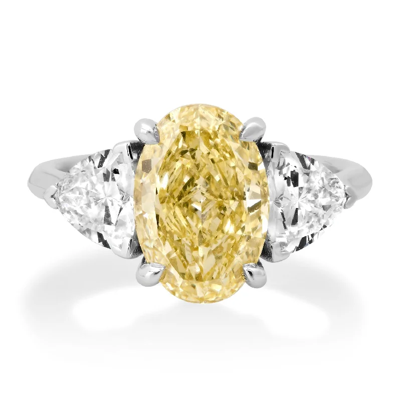 Dazzle With Discounts – Shop Jewelry On Sale Lab Grown Yellow Diamond Three Stone Ring Dazzle With Discounts – Shop Jewelry On Sale Lab Grown Yellow Diamond Three Stone Ring