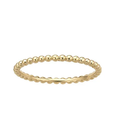 Elegant Necklaces And Bracelets At Limited-Time Offers 14K Beaded Stack Ring