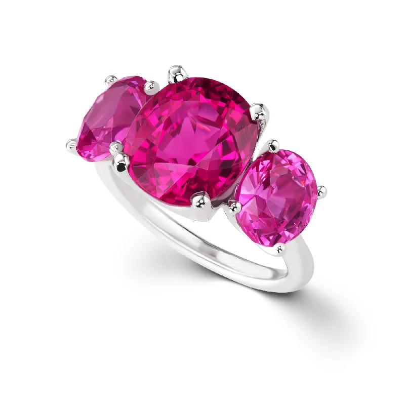 Flash Sale On Exquisite Jewelry – Don't Miss Out One of a Kind Three Stone Rubellite Tourmaline & Pink Tourmaline Statement Ring Flash Sale On Exquisite Jewelry – Don't Miss Out One of a Kind Three Stone Rubellite Tourmaline & Pink Tourmaline Statement Ring