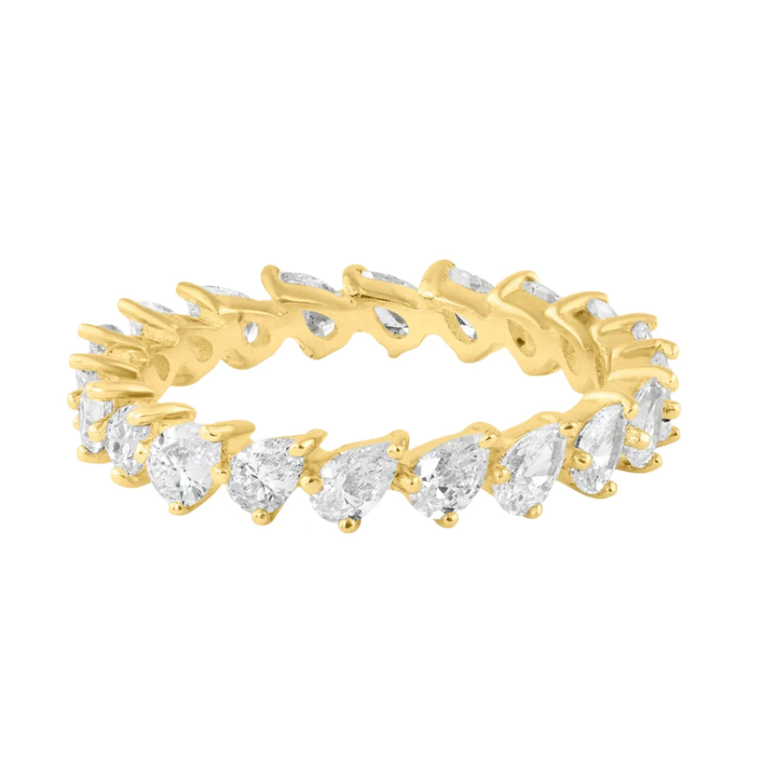 Chic And Stylish Jewelry At Exclusive Prices Perfect Pear Diamond Eternity Band Ring Chic And Stylish Jewelry At Exclusive Prices Perfect Pear Diamond Eternity Band Ring