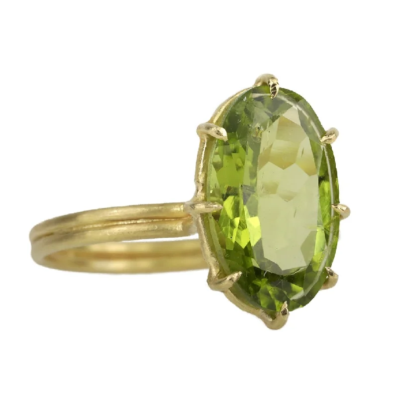 Don't Miss Our Biggest Jewelry Sale Of The Season Gold Multi-Prong Large Vertical Oval Peridot Ring Don't Miss Our Biggest Jewelry Sale Of The Season Gold Multi-Prong Large Vertical Oval Peridot Ring