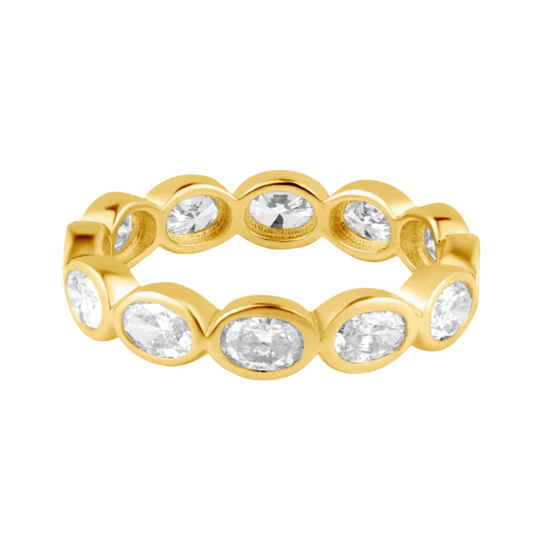 Trending Jewelry Styles Now At Limited-Time Discounts Sideways Oval Diamond Bezel Set Eternity Band Ring Trending Jewelry Styles Now At Limited-Time Discounts Sideways Oval Diamond Bezel Set Eternity Band Ring