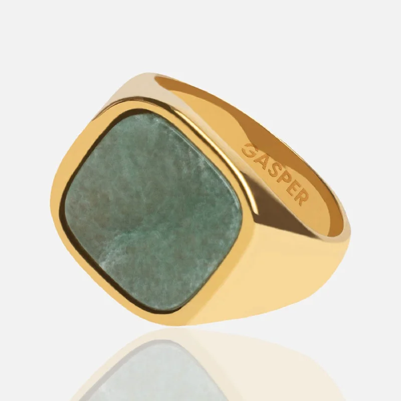 Timeless Jewelry At Special Discount Rates Square Aventurine Ring