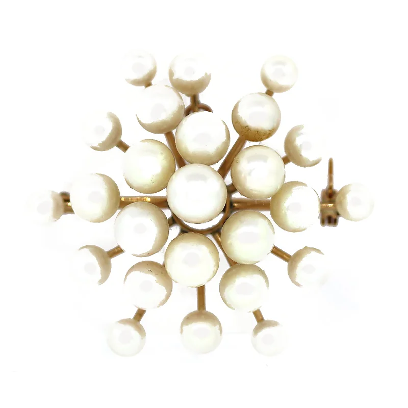 Celebrate With Sparkle – Jewelry Sale Now Live Sunburst Pearl Gold Pin Pendant