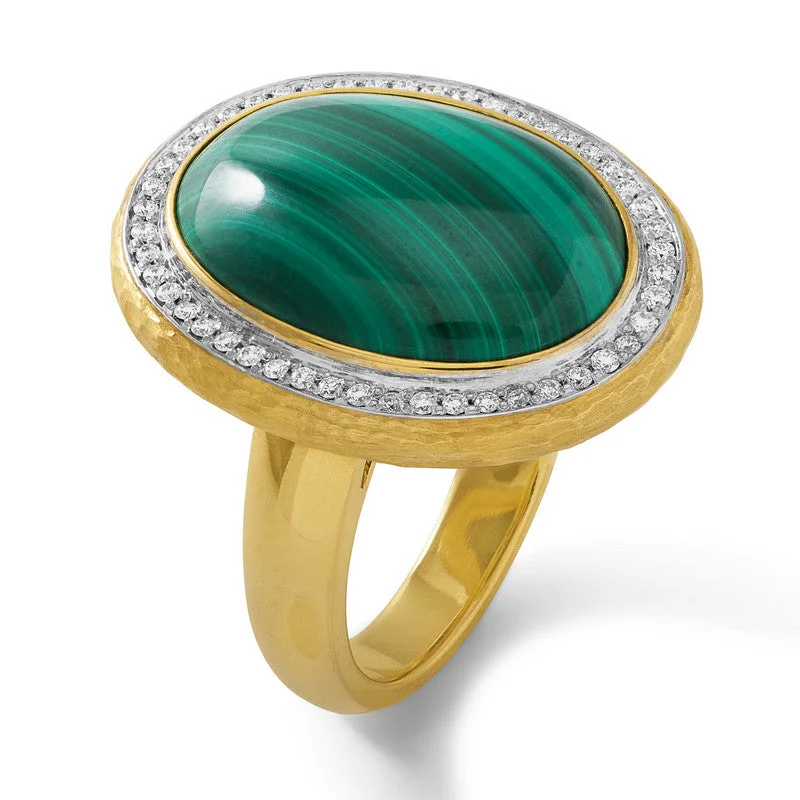 Exclusive Jewelry Sale Event – Shop Now Women's Malachite and Diamond Ring