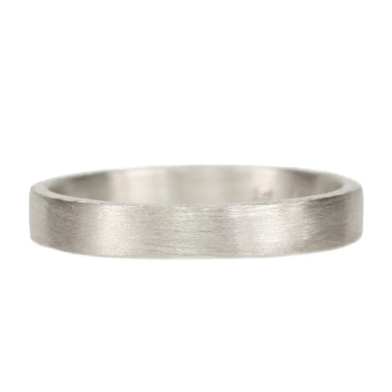 Personalized Jewelry At Special Discount Rates Platinum Brushed Men's Band
