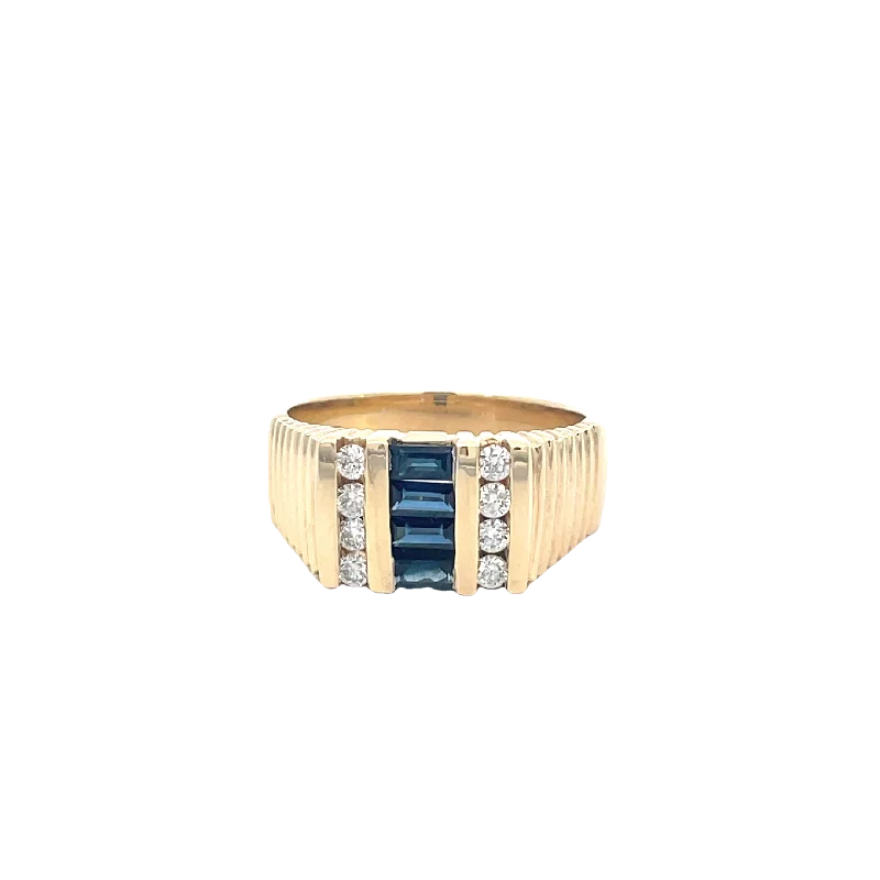Unmissable Discounts On Timeless Jewelry Pieces Yellow Gold Diamond Sapphire Ring