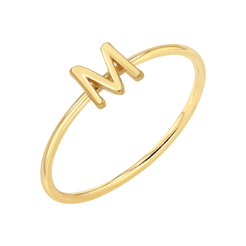 Special Offers On Handcrafted And Designer Jewelry Solid Initial Letter Ring
