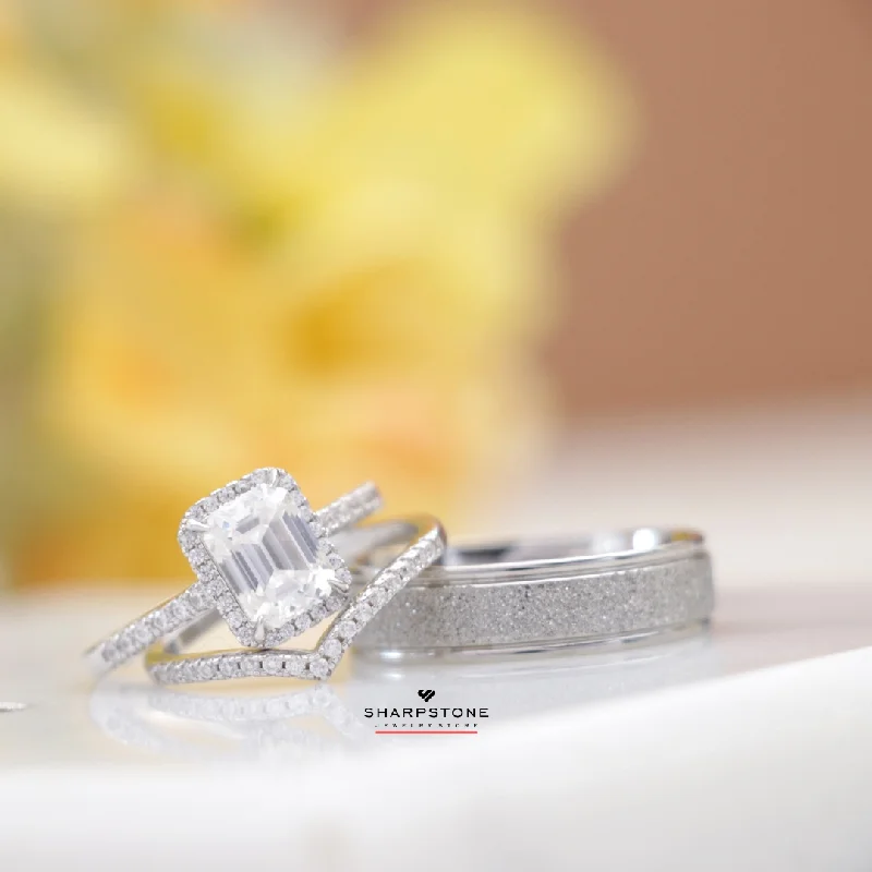 Jewelry Clearance Event – Stock Up Before It's Over Cara- Autumn & Cosmos Moissainite Complete Set in Sterling Silver and Titanium