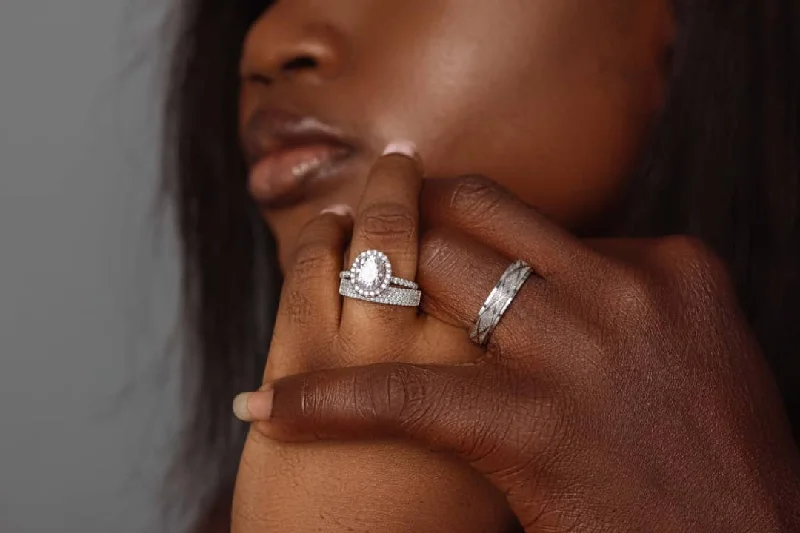 Limited-Stock Jewelry Sale – Shop Before It's Gone Eva - Blossom Moissanite Trio Set with Authur Male Band Limited-Stock Jewelry Sale – Shop Before It's Gone Eva - Blossom Moissanite Trio Set with Authur Male Band