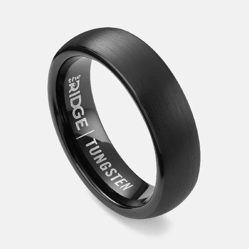 Elevate Your Jewelry Collection With Limited-Time Savings Ridge 6mm Rounded Ring Set - Royal Black Elevate Your Jewelry Collection With Limited-Time Savings Ridge 6mm Rounded Ring Set - Royal Black