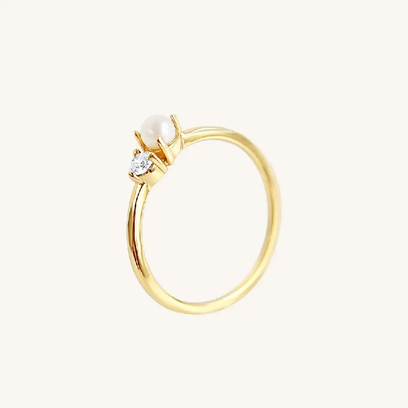 Premium Diamond Jewelry For Unforgettable Moments Voyage Pearl Ring