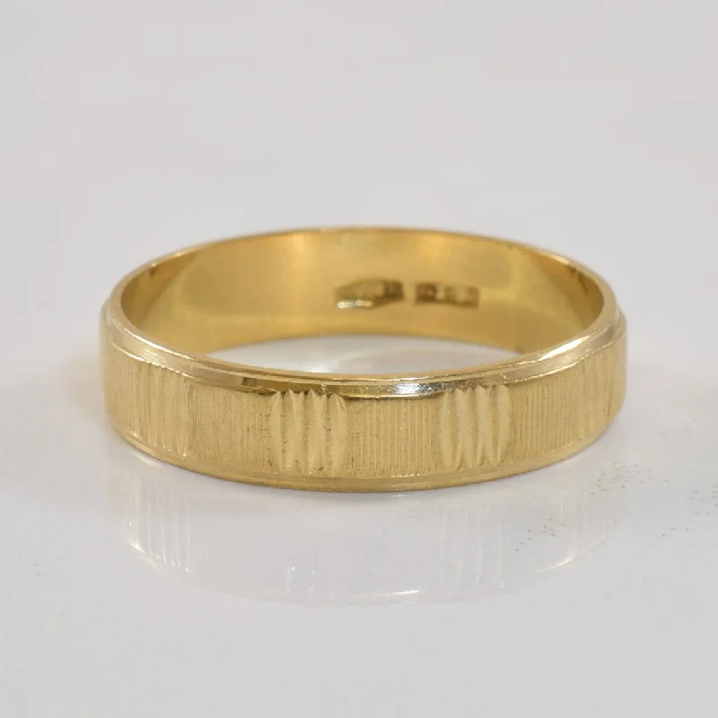 Affordable Glamour – Premium Jewelry At Special Prices 18k Yellow Gold Grooved Band | SZ 5.75 | Affordable Glamour – Premium Jewelry At Special Prices 18k Yellow Gold Grooved Band | SZ 5.75 |