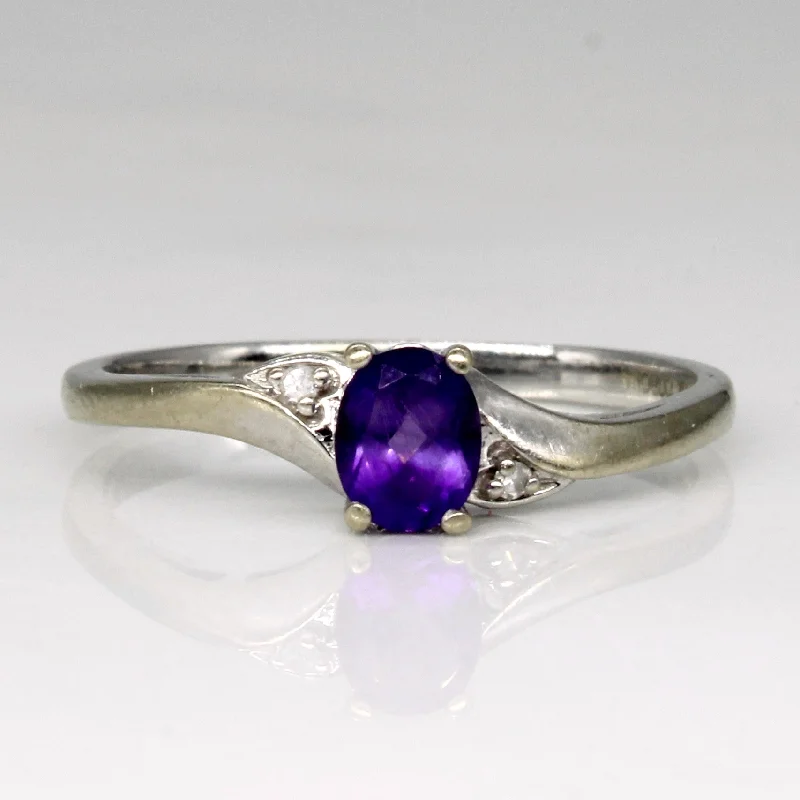 High-Quality Gemstone Jewelry For Special Occasions Amethyst & Diamond Ring | 0.26ct, 0.01ctw | SZ 6.75 | High-Quality Gemstone Jewelry For Special Occasions Amethyst & Diamond Ring | 0.26ct, 0.01ctw | SZ 6.75 |