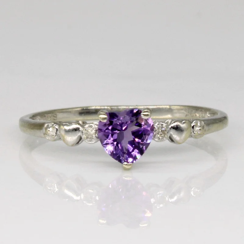 Shine In Style – Shop Jewelry Discounts Today Amethyst & Diamond Ring | 0.30ct, 0.01ctw | SZ 8 | Shine In Style – Shop Jewelry Discounts Today Amethyst & Diamond Ring | 0.30ct, 0.01ctw | SZ 8 |