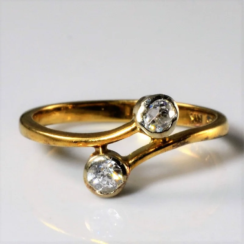 Huge Markdowns On Premium Jewelry Styles Old Mine Diamond Toi et Moi Ring | 0.16ctw | SZ 3.5 | Huge Markdowns On Premium Jewelry Styles Old Mine Diamond Toi et Moi Ring | 0.16ctw | SZ 3.5 |