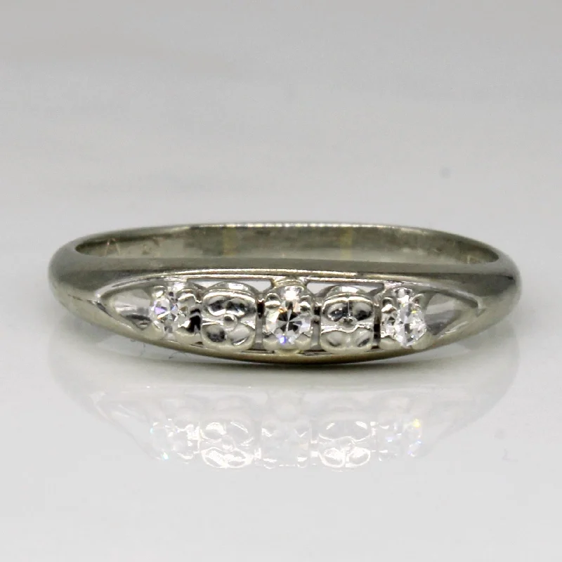 Premium Diamond Jewelry For Unforgettable Moments Birks' Mid Century Diamond Band | 0.03ctw | SZ 6 | Premium Diamond Jewelry For Unforgettable Moments Birks' Mid Century Diamond Band | 0.03ctw | SZ 6 |