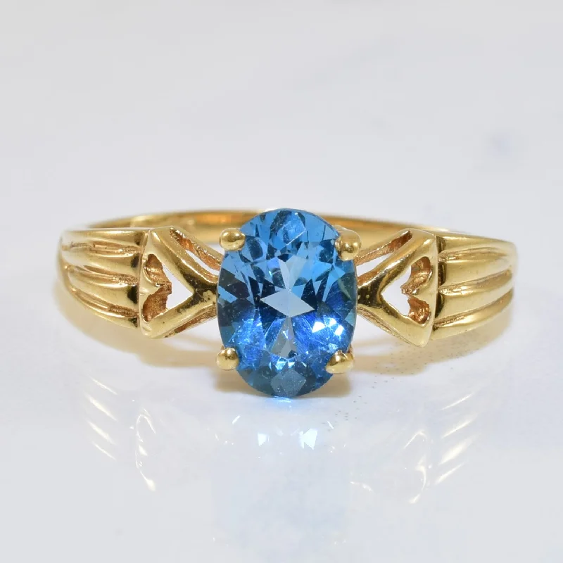Upgrade Your Jewelry Collection For Less Heart Detailed Blue Topaz Ring | 1.25ct | SZ 8.75 | Upgrade Your Jewelry Collection For Less Heart Detailed Blue Topaz Ring | 1.25ct | SZ 8.75 |