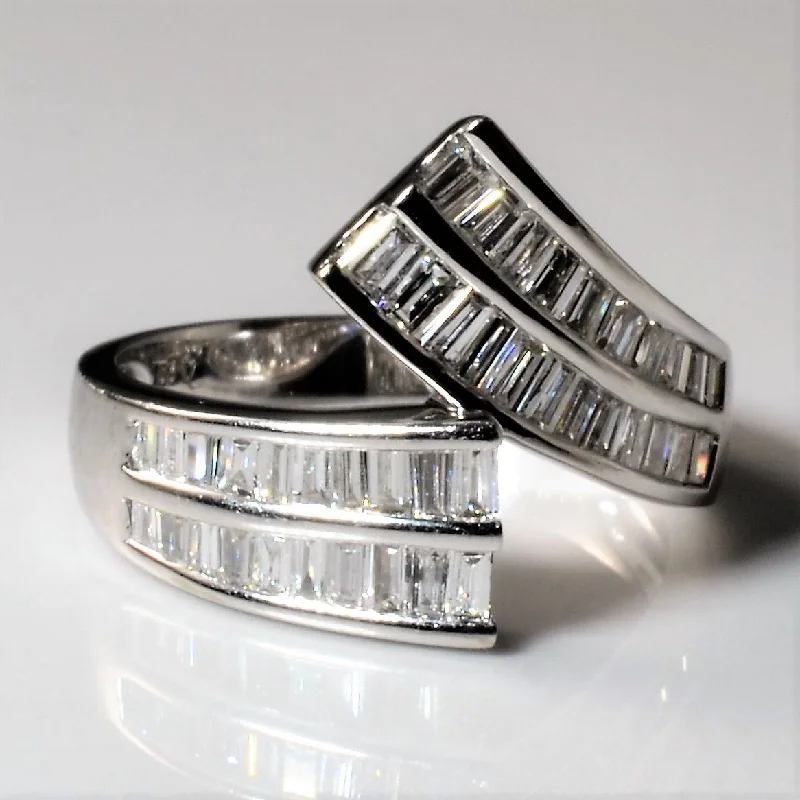 Huge Savings On Timeless Jewelry Collections Bypass Diamond Channel Ring | 0.99ctw | SZ 6 | Huge Savings On Timeless Jewelry Collections Bypass Diamond Channel Ring | 0.99ctw | SZ 6 |