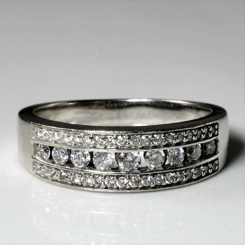Affordable Elegance – Special Jewelry Sale Now Live Triple Row Channel Band | 0,54ctw | SZ 8 | Affordable Elegance – Special Jewelry Sale Now Live Triple Row Channel Band | 0,54ctw | SZ 8 |
