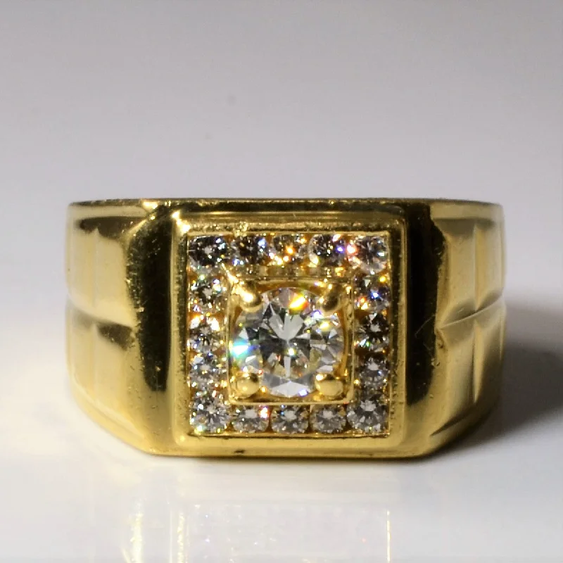 Seasonal Jewelry Sale – Upgrade Your Style Today Channel Set Halo Diamond Ring | 0.82ctw | SZ 8.25 |
