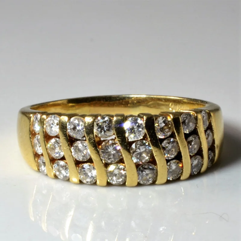 High-End Sparkle, Low-End Prices – Jewelry Sale Live Diamond Channel Wave Ring | 1.17ctw | SZ 8.25 | High-End Sparkle, Low-End Prices – Jewelry Sale Live Diamond Channel Wave Ring | 1.17ctw | SZ 8.25 |