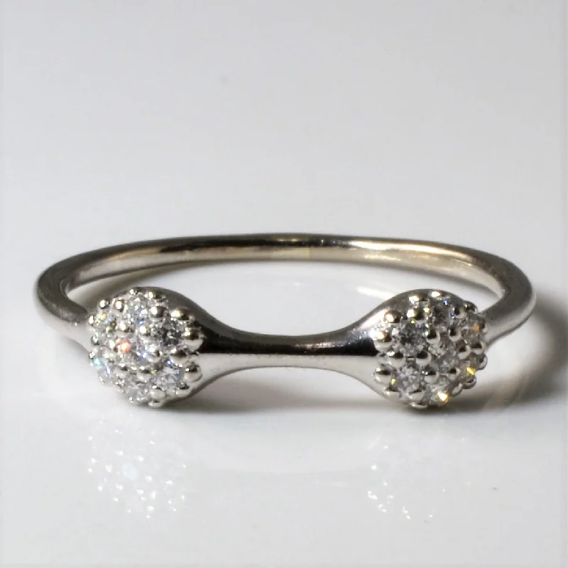 Your Dream Jewelry At Dream Prices 'Pandora' White Gold Love Pod Ring | 0.14ctw | SZ 7.5 | Your Dream Jewelry At Dream Prices 'Pandora' White Gold Love Pod Ring | 0.14ctw | SZ 7.5 |