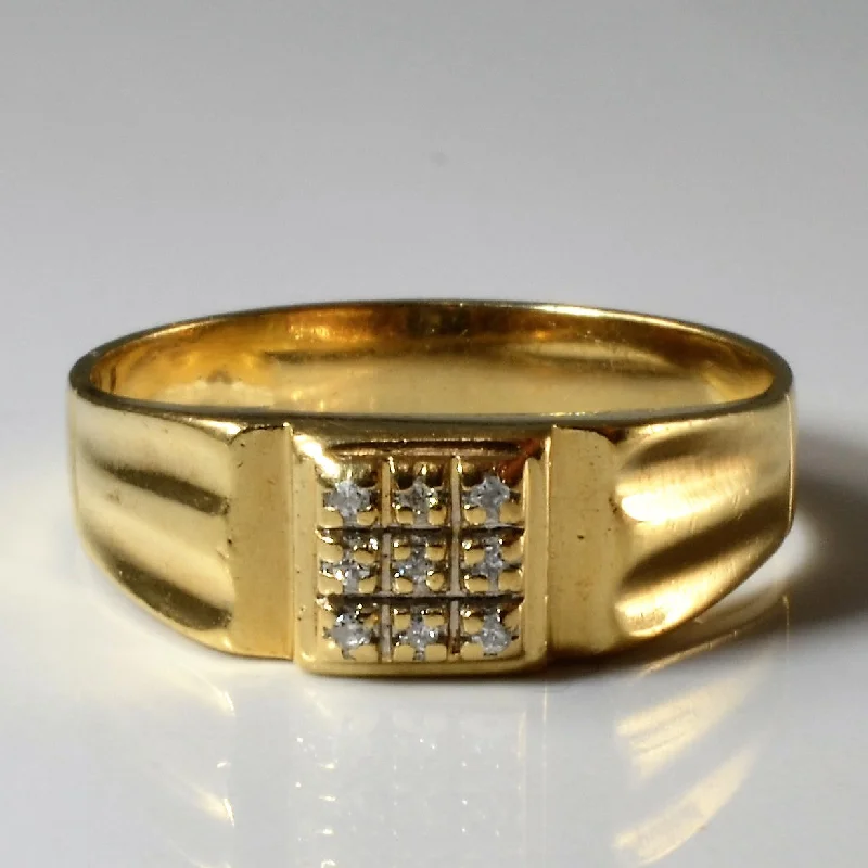 Shop Dazzling Jewelry At The Best Prices Diamond Grid Ring | 0.05ctw | SZ 12.5 |