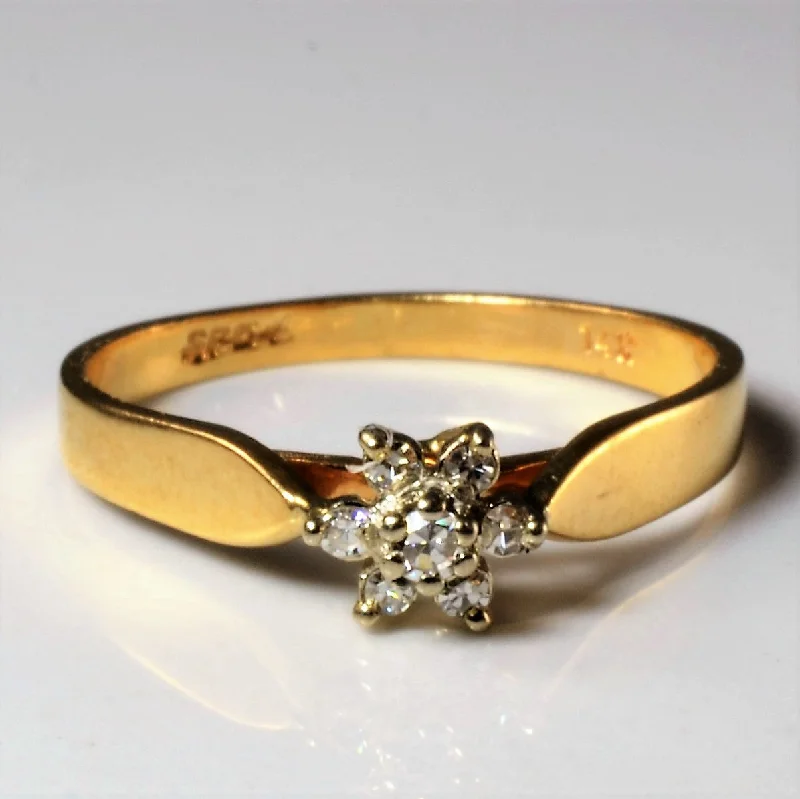 Fine Jewelry, Limited-Time Offers Available Cluster Set Diamond Flower Ring | 0.07ctw | SZ 6.75 | Fine Jewelry, Limited-Time Offers Available Cluster Set Diamond Flower Ring | 0.07ctw | SZ 6.75 |
