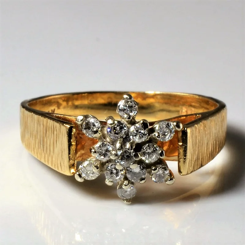 Timeless Elegance, Temporary Discounts – Act Fast Diamond Cluster Burst Ring | 0.26ctw | SZ 6.5 | Timeless Elegance, Temporary Discounts – Act Fast Diamond Cluster Burst Ring | 0.26ctw | SZ 6.5 |