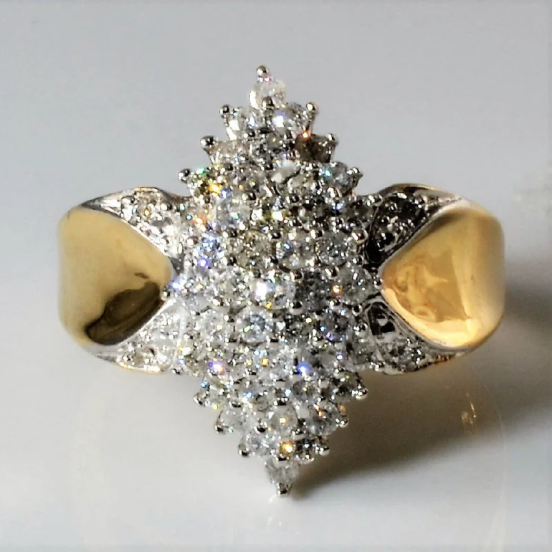 Premium Jewelry Now Available At Special Discounts Diamond Cluster Navette Ring | 0.56ctw | SZ 6.75 | Premium Jewelry Now Available At Special Discounts Diamond Cluster Navette Ring | 0.56ctw | SZ 6.75 |