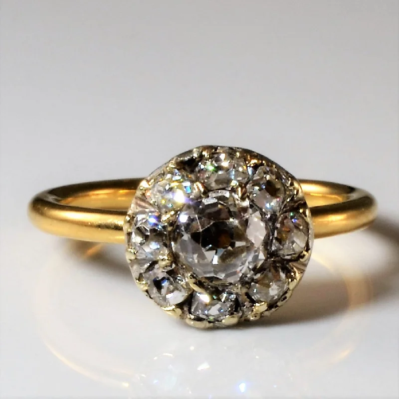 Limited-Stock Jewelry Sale – Once It's Gone, It's Gone Old Mine Cut Diamond Halo Ring | 0.96ctw | SZ 5.25 | Limited-Stock Jewelry Sale – Once It's Gone, It's Gone Old Mine Cut Diamond Halo Ring | 0.96ctw | SZ 5.25 |