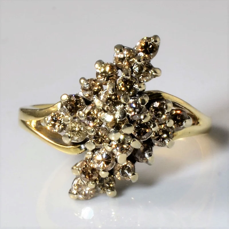 Holiday Jewelry Sale – Perfect Gifts At Great Prices Champagne Diamond Cascade Ring | 1.00ctw | SZ 7.25 | Holiday Jewelry Sale – Perfect Gifts At Great Prices Champagne Diamond Cascade Ring | 1.00ctw | SZ 7.25 |