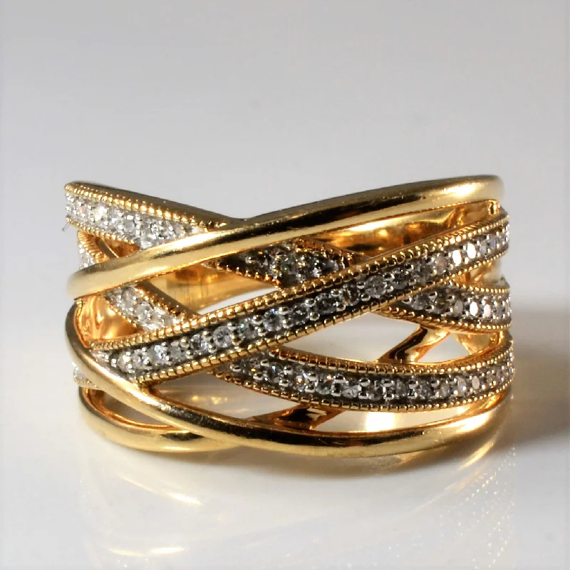 Exclusive Jewelry Bundles At Discounted Rates Diamond Milgrain Detailed Wrap Band | 0.25ctw | SZ 7.5 | Exclusive Jewelry Bundles At Discounted Rates Diamond Milgrain Detailed Wrap Band | 0.25ctw | SZ 7.5 |