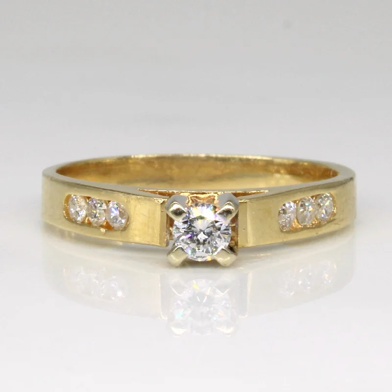 Affordable Gold-Plated Jewelry For Modern Fashion Diamond Cathedral Engagement Ring | 0.19ctw | SZ 5.5 | Affordable Gold-Plated Jewelry For Modern Fashion Diamond Cathedral Engagement Ring | 0.19ctw | SZ 5.5 |