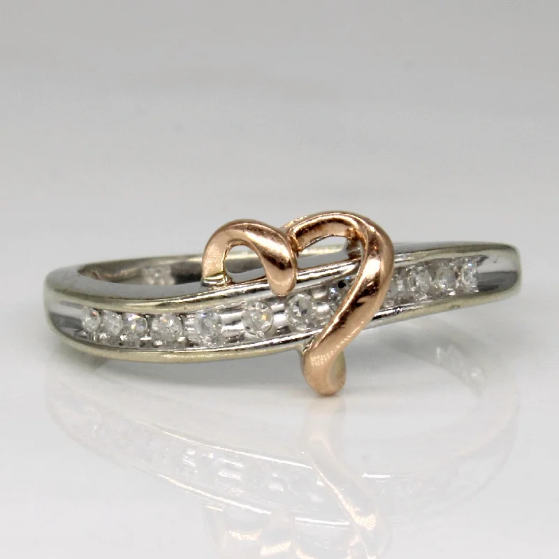 Handcrafted Beauty At Affordable Prices Channel Set Diamond Heart Ring | 0.06ctw | SZ 7.25 | Handcrafted Beauty At Affordable Prices Channel Set Diamond Heart Ring | 0.06ctw | SZ 7.25 |